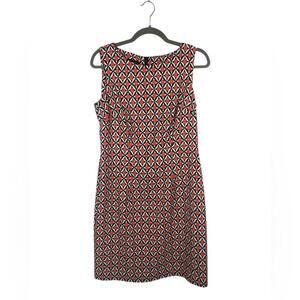 Alyx Black and Orange Sheath Mini Dress Unlined [COPY]